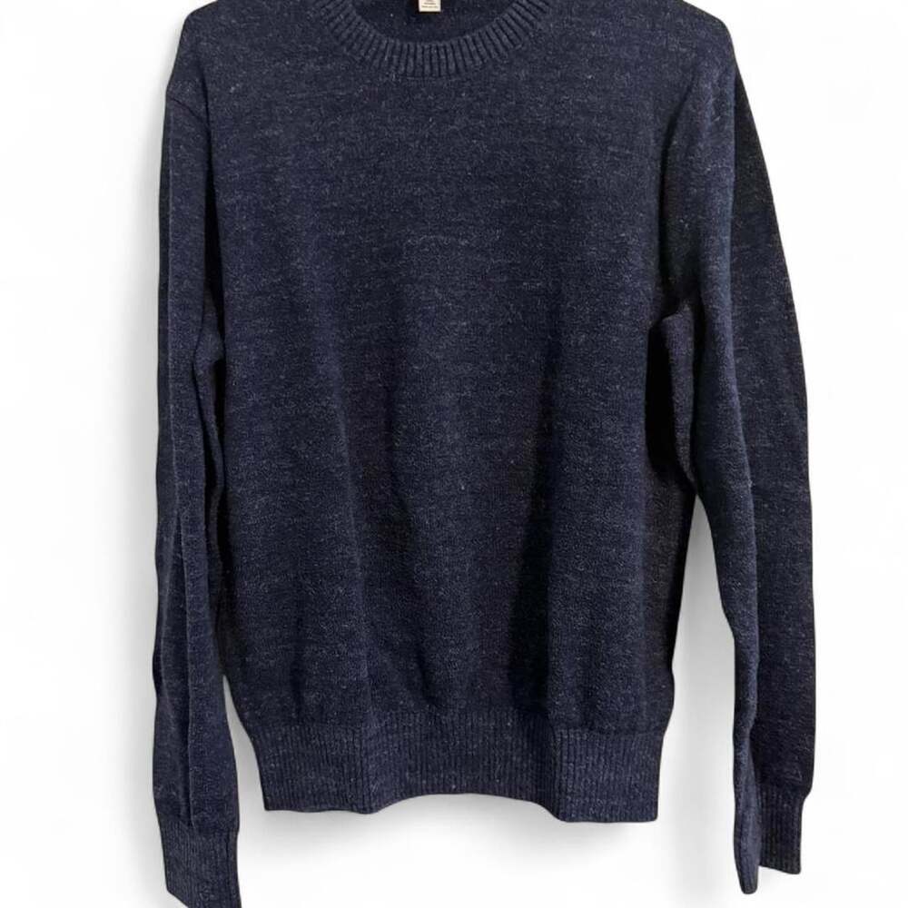 Gap Crewneck Sweater Mens Size M Blue Cotton Pullover EUC